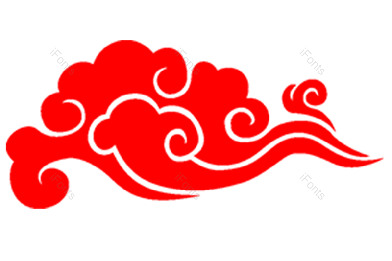 祥云图片,中国风元素,剪纸花纹PNG,古典花纹免抠素材